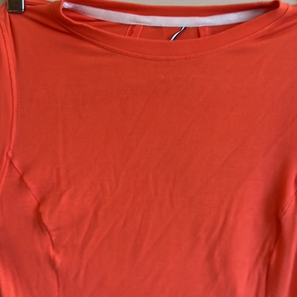 Kit and Ace merino blend coral crew neck body suit with adjustable snap crotch - Picture 2 of 8